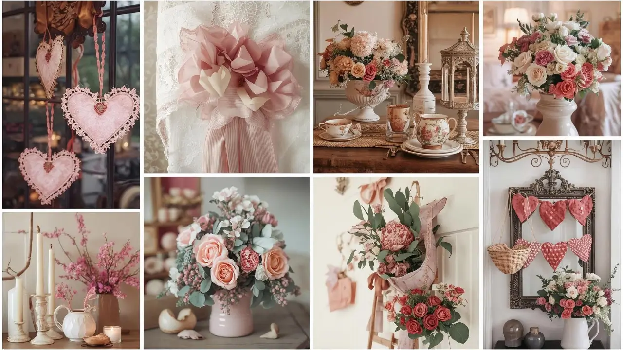 Vintage Valentines Day Decorations