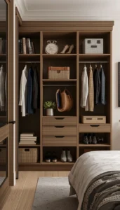 Wardrobes with Smart Storage Features for Better Organization