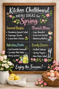 Write Seasonal Recipes or Menus