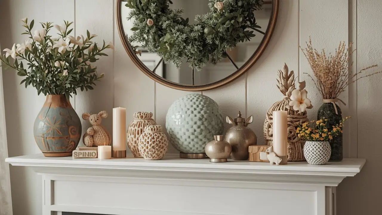spring mantel decorating ideas
