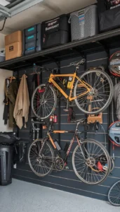 Add Smart Hooks and Vertical Bike Storage