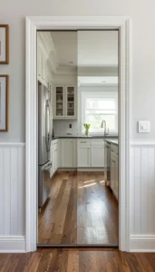Add a Mirror Pantry Door to Expand the Space