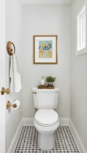 Add a small framed artwork