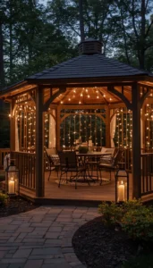 Add lanterns or outdoor floor lamps