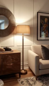 Add modern lamps or floor lights