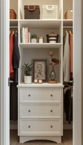 Add small decor items on shelves