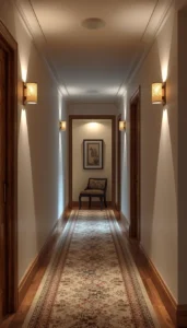 Add wall lights for soft glow