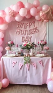 Balloon and Banner Decoration Setup