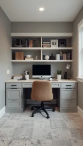 Basement Home Office Setup