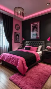 Black Pink Kpop Inspired Bedroom Ideas