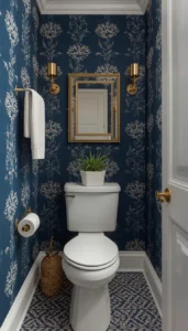 Bold Wallpaper Powder Room Inspiration