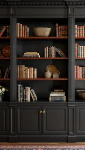 Choose Wooden or Dark Finish Shelves
