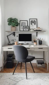 Choose a spacious desk with storage