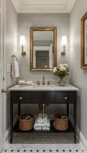 Choose compact fixtures for smaller rooms