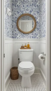 Choose durable bathroom friendly wallpaper