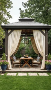 Choose light outdoor fabric curtains