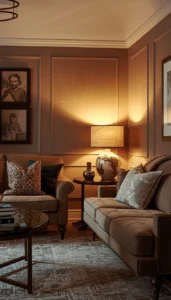 Choose warm light tones for a cozy feel