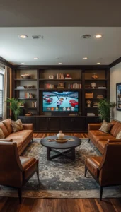 Cozy Lounge Style Game Room