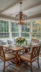 Cozy Seating for Sunroom Dining Areas