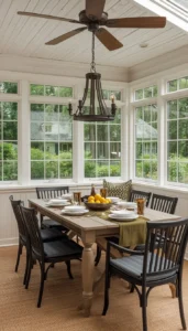 Cozy Sunroom Dining Seating Ideas