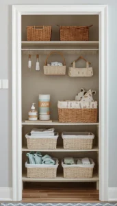 Create a Diaper and Changing Supply Station