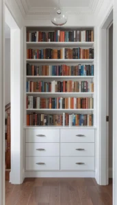 Create a Library in Hallways or Corners