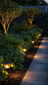 Decor Idea Add Solar Garden Lights