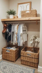 Decor Idea Add Woven Laundry Baskets