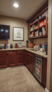 Decor Idea Create a Snack or Drink Corner