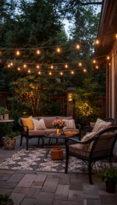 Decor Idea Hang String Lights Above the Patio