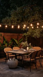 Decor Idea Hang String Lights Above the Patio