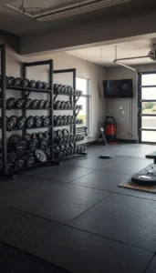 Decor Idea Install Durable Rubber Flooring