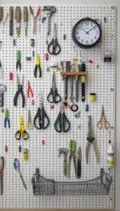 Decor Idea Install Pegboard Panels