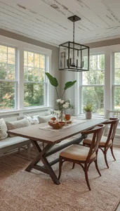 Decor Idea Mix Bench and Chair Seating