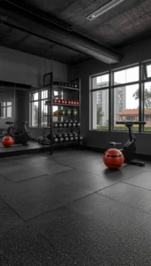 Decor Idea Use Durable Rubber Flooring