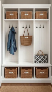 Decor Idea Use Labeled Baskets or Bins