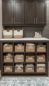 Decor Idea Use Labeled Storage Baskets