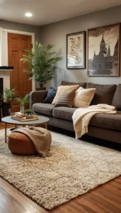 Decor Idea Use Textured Rugs and Throws