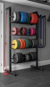 Decor Idea Use Vertical Storage for Equipment