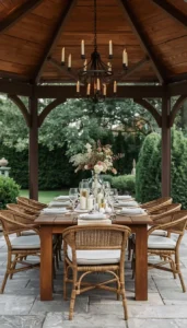 Decorate the table with simple centerpieces