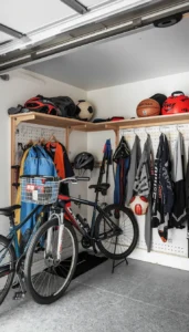 Designate a sports equipment corner
