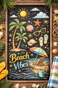Draw Easy Beach Icons