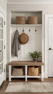 Farmhouse Style Mudroom Decor