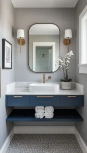 Floating Powder Room Vanity Ideas