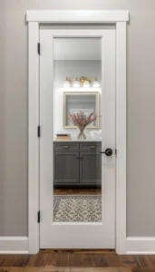 Frame the mirror with simple trim