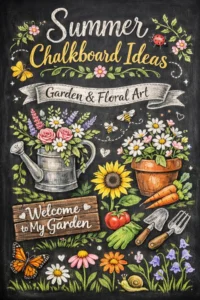 Garden and Floral Chalkboard Art