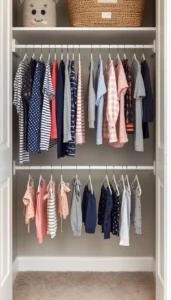 Hang Smaller Clothes on the Lower Rod