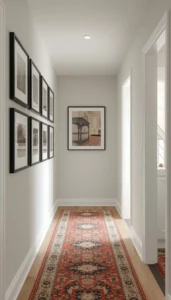 Hang frames in a straight line