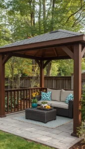 Include a small side table for convenience