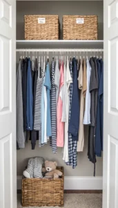 Install Double Hanging Rods for More Clothing Space